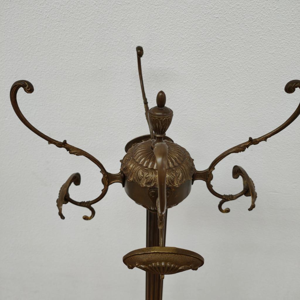 Goudkleurige Messing Kapstok, Hollywood Regency Hall Tree 5 image 5