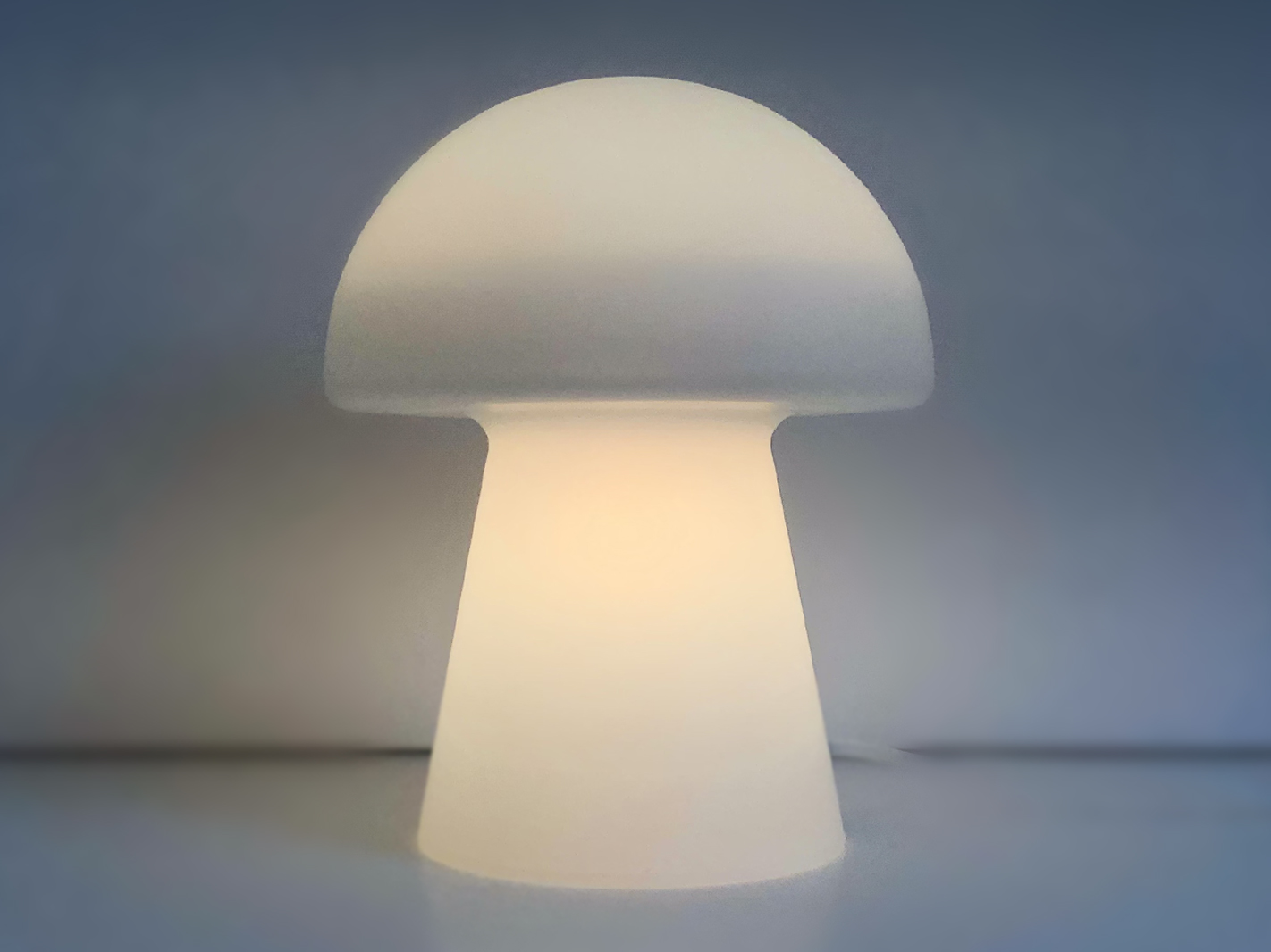 Vintage Space Age Mushroom Glazen Lamp image 2