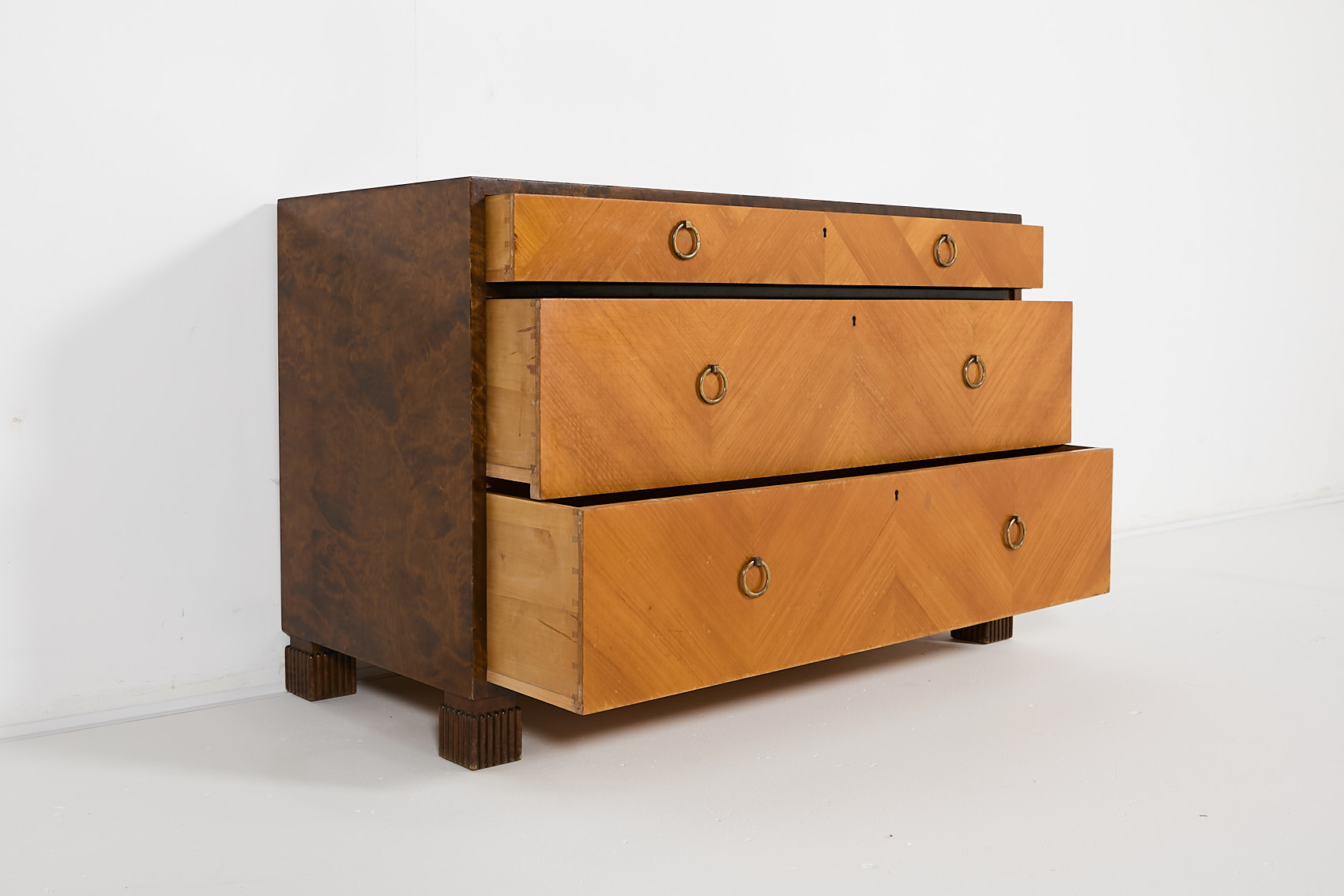 Scandinavian Modern Chest Of Drawers From Axel Larsson For Bodafors, 1930’s Sweden image 5