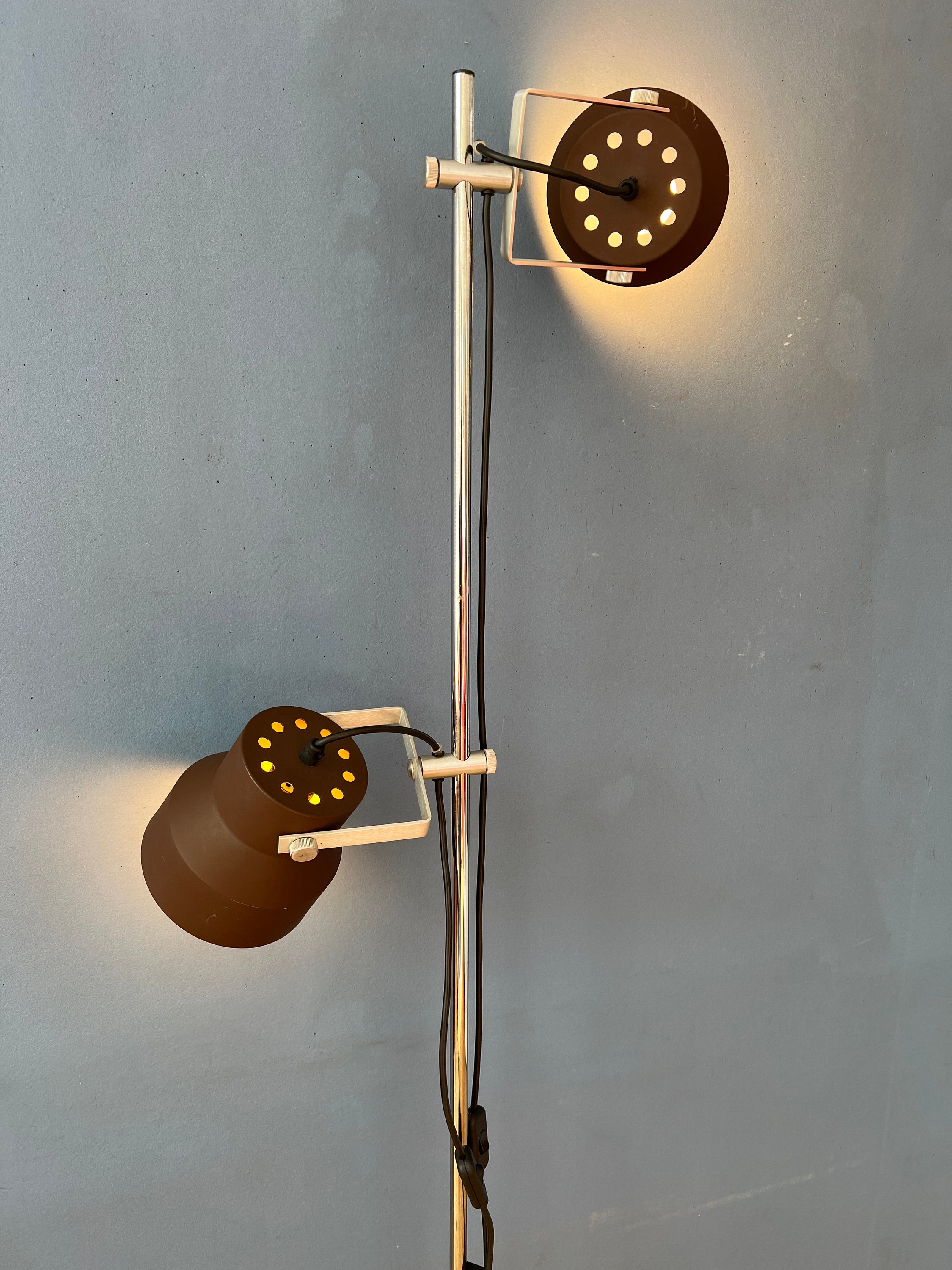 Bruine Anvia Mid Century Space Age Vloerlamp image 5