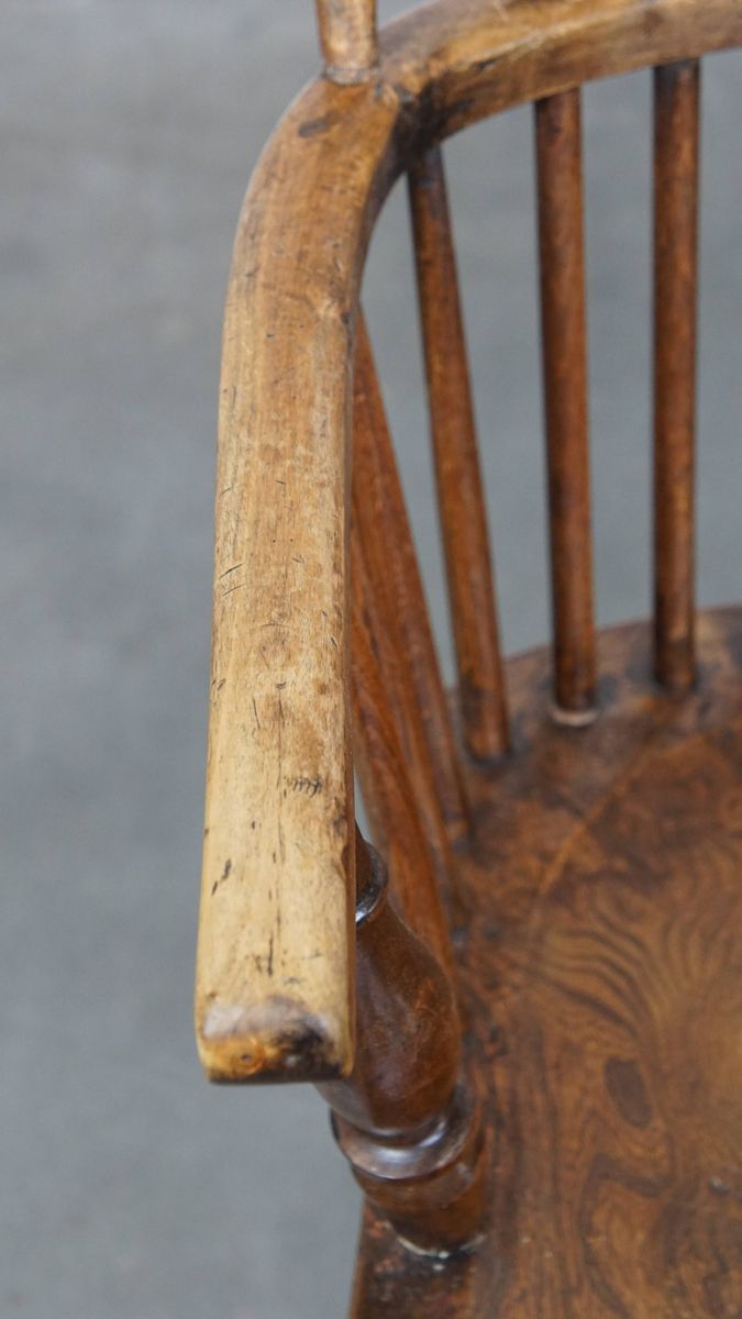 Leuke En Tijdloze Set Van 4 Antieke Engelse Windsor Stickback Chairs Uit De 19e image 10