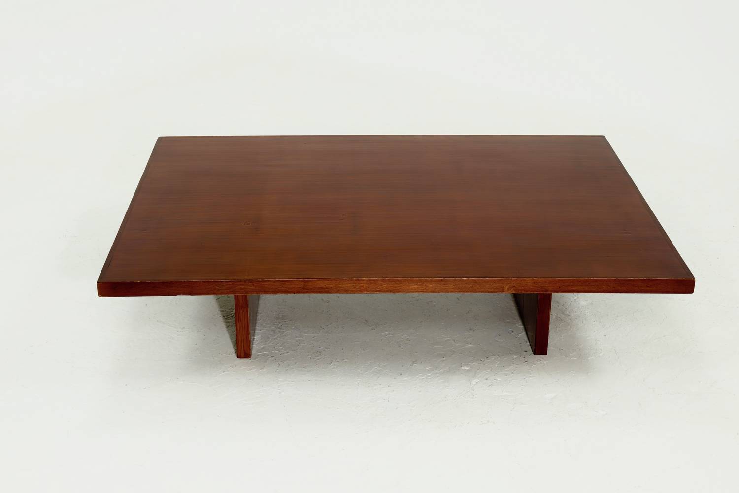 Large Bamboo And Wood Coffee Table By Axel Vervoordt 1980s image 5