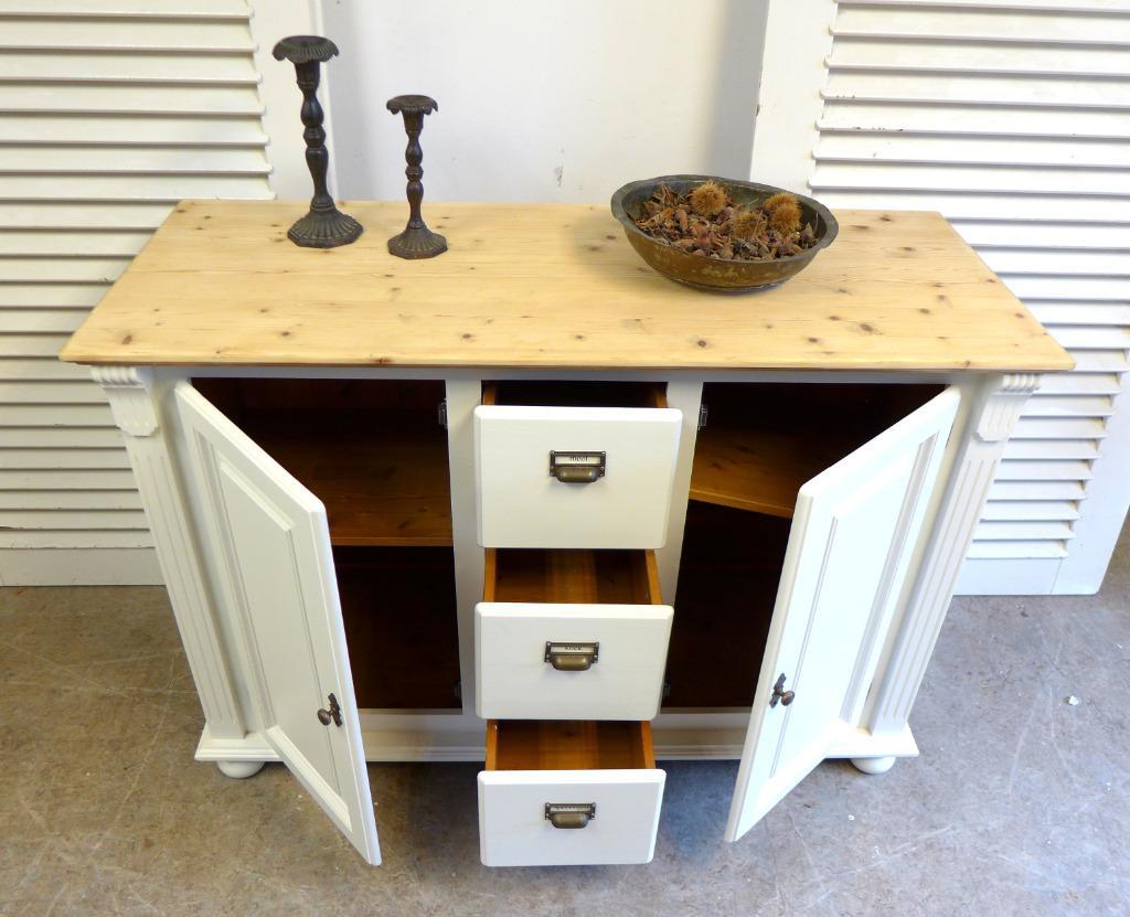 Prachtig Wit Landelijk Dressoir 135 Cm image 5