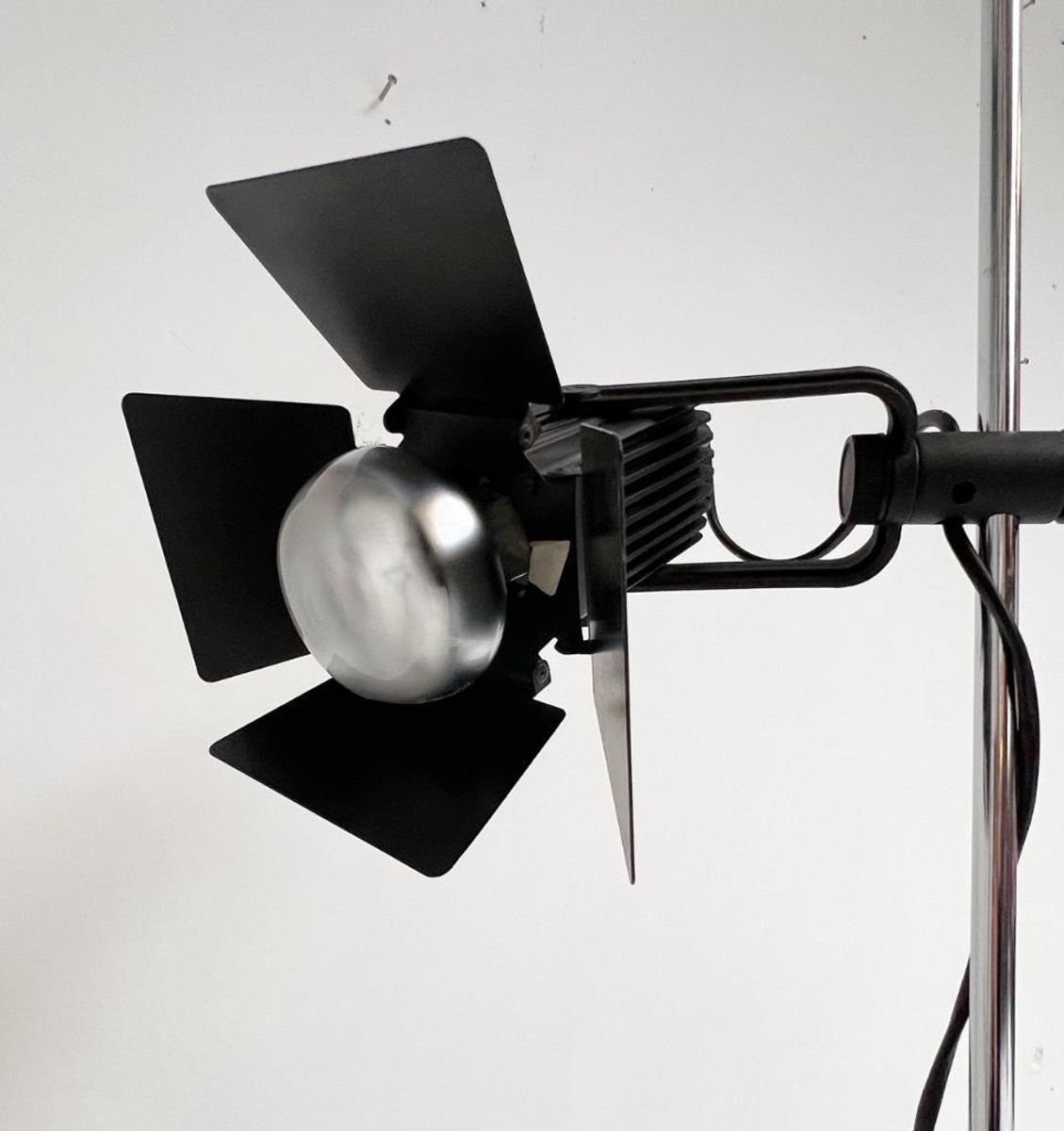 Zwartkleurige Vintage Vloerlamp, 1970’s image 4