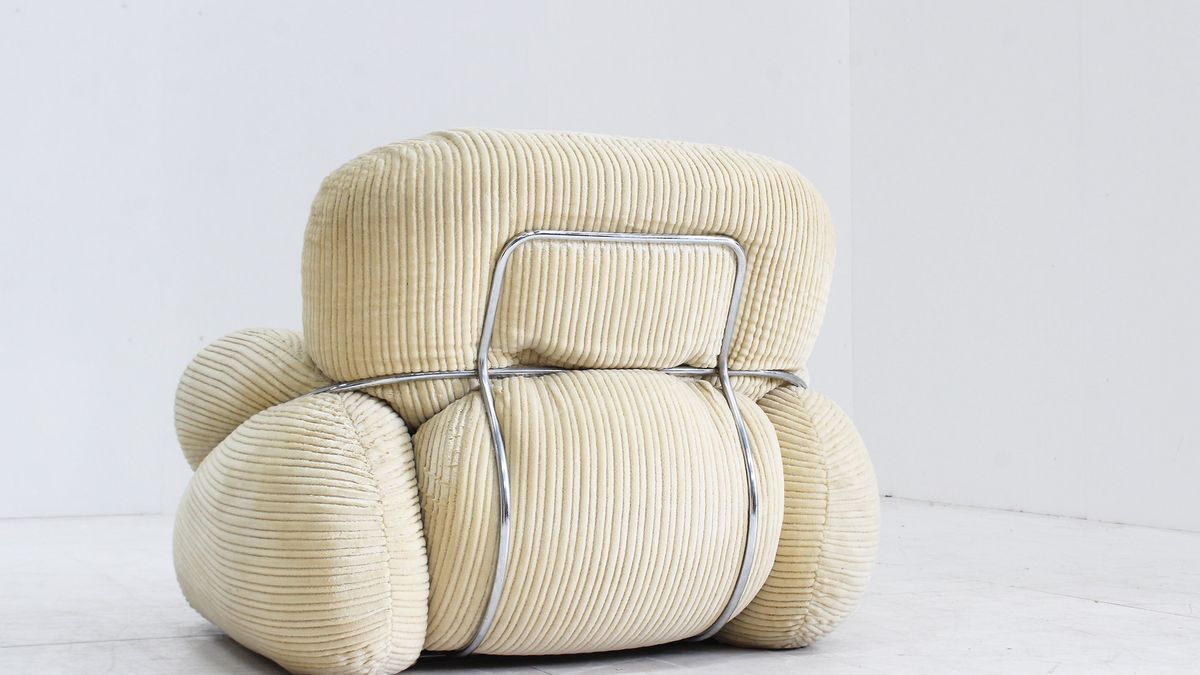 Vintage Adriano Piazzesi Okay Fauteuil Jaren 70 Italië image 6
