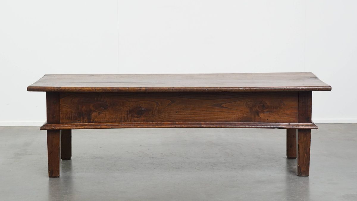 Prachtige Grote Antieke Salontafel Met Originele Details En Een Mooi Patina image 3