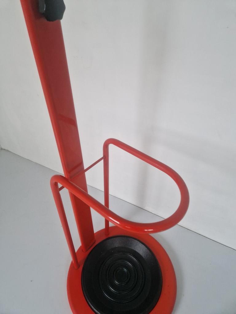 Carlo Bimbi Italiaanse Design Kapstok Jaren 80 Rood. image 6