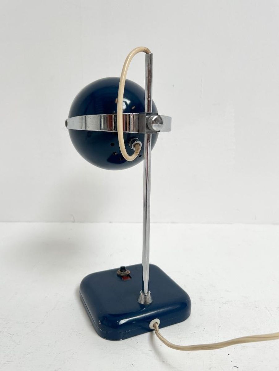 Blauwe Space Age Tafellamp, 1960's image 7