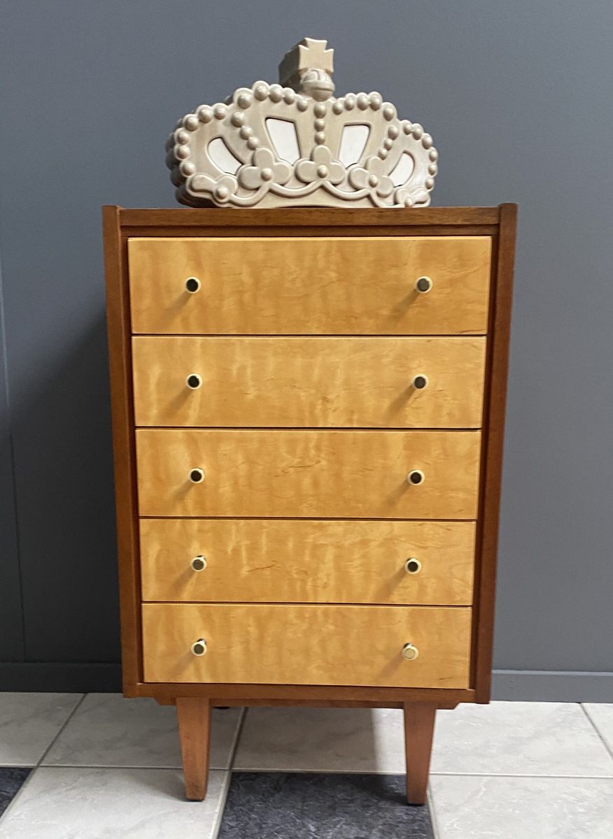Chest Of Drawers In 2-tone Wood 1960s image 2