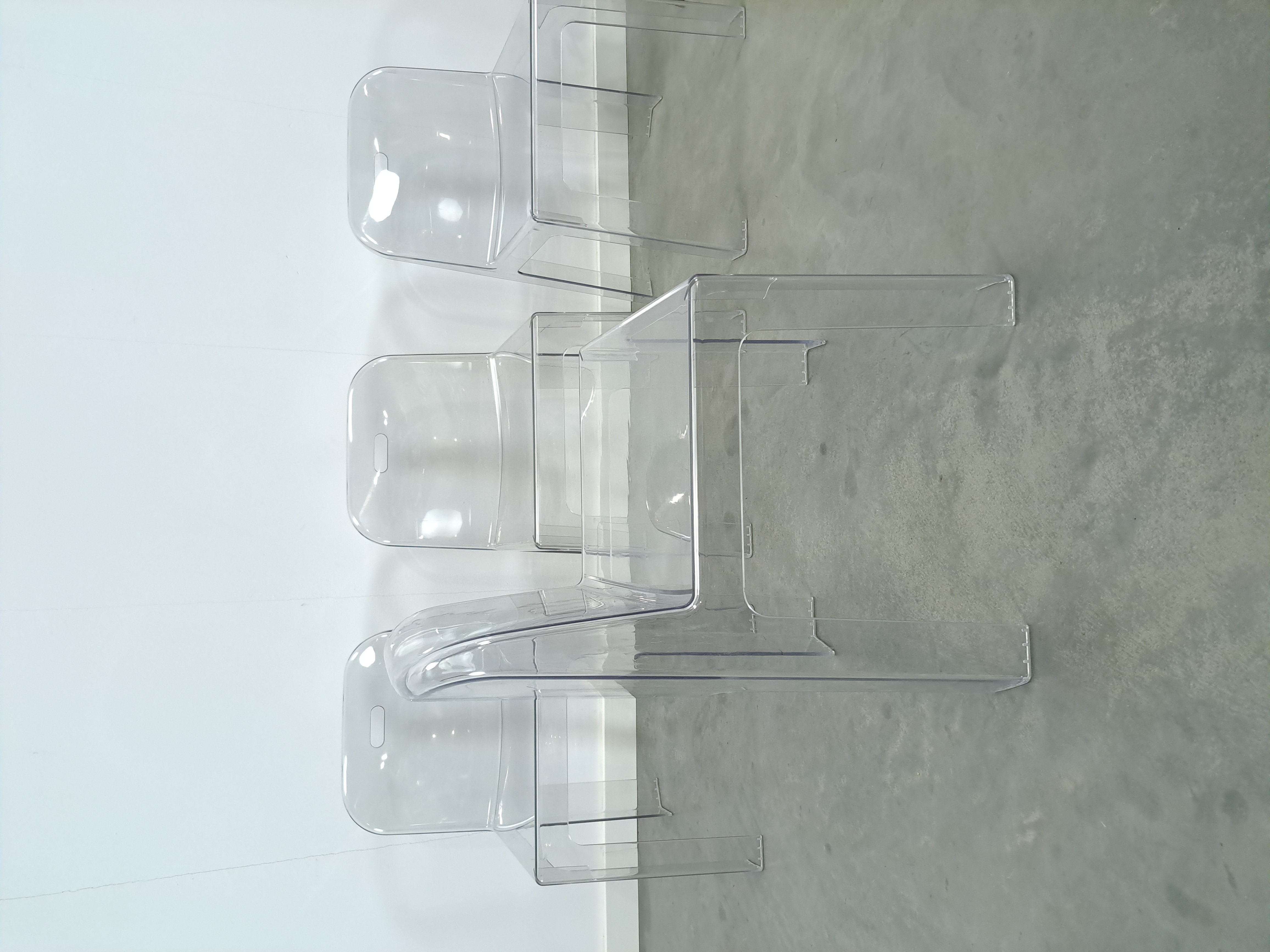 Design Plexiglas Stapelbare Stoelen Trono By Sottsass Associati 2005 Segis Italy image 8