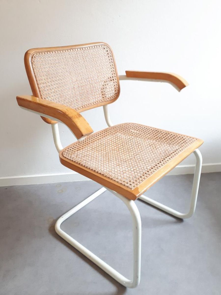 * Vintage Cesca Stoel Marcel Breuer Stijl Webbing Bureaustoel - Tnc3 image 4