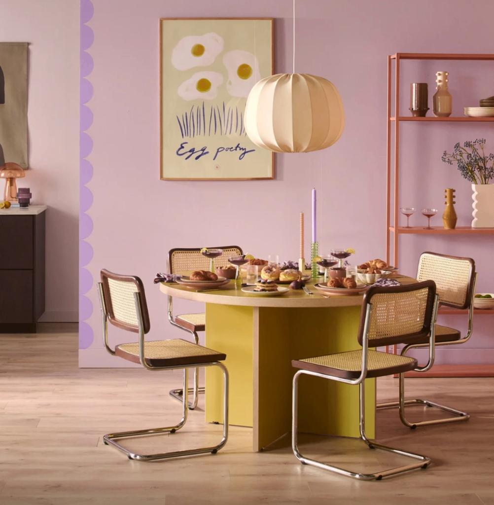 fonQ | Wave Eetkamerstoel Walnoot/chrome Set 2 image 3