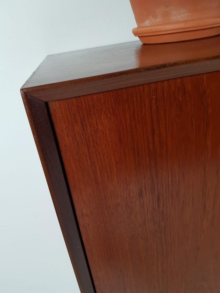 Vintage Teak Houten Wandkast | Buffetkast Deens Kast image 9