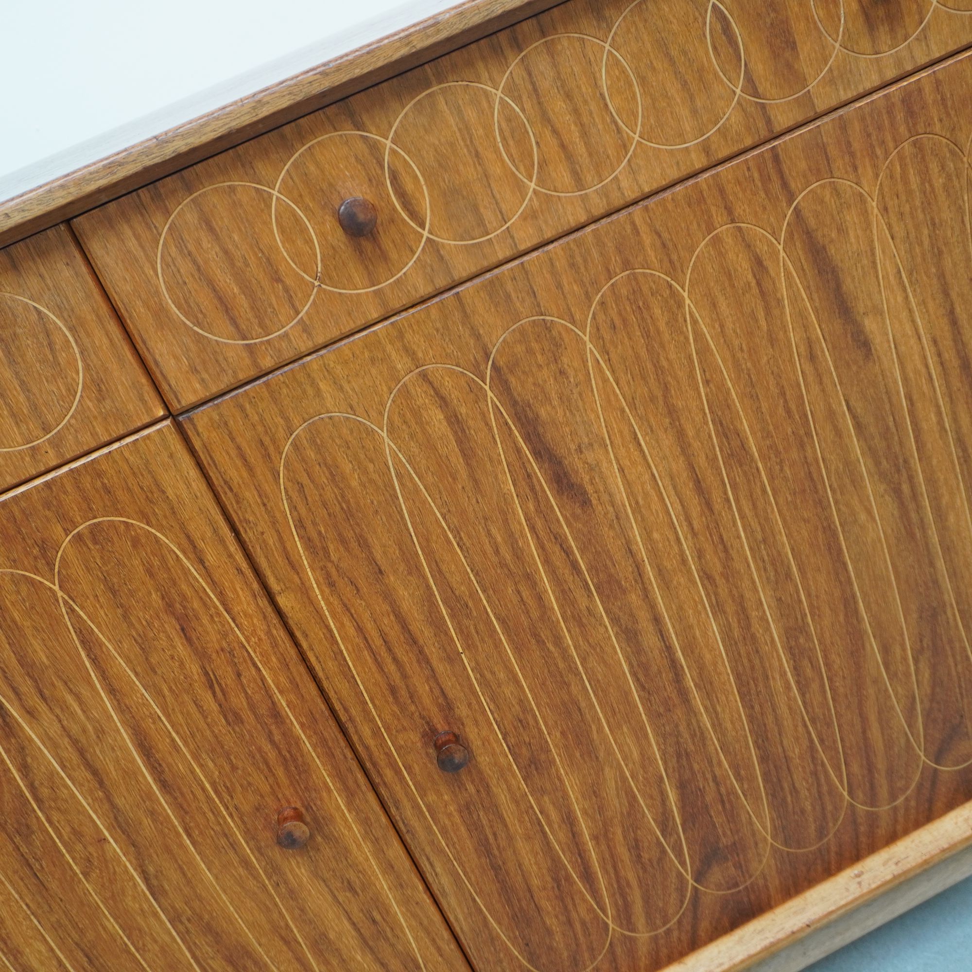 Mahogany And Indian Laurel Wood Sideboard Design By Davith Booth And Judith Ledeboer For Gordon Russel, 1953 image 3