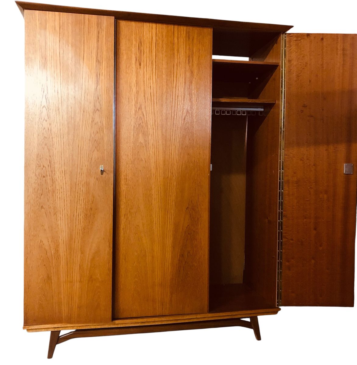 Vintage Kledingkast | Teak Hout | Jaren 60 | Retro Kast image 2