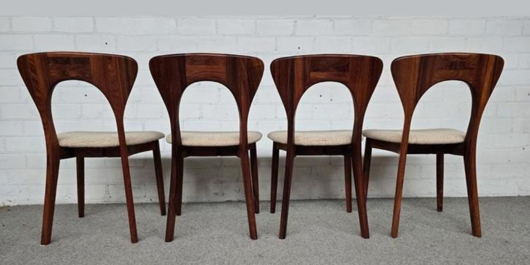 Vintage Set Van 4 Eetkamerstoelen, Nils Koefoed image 3