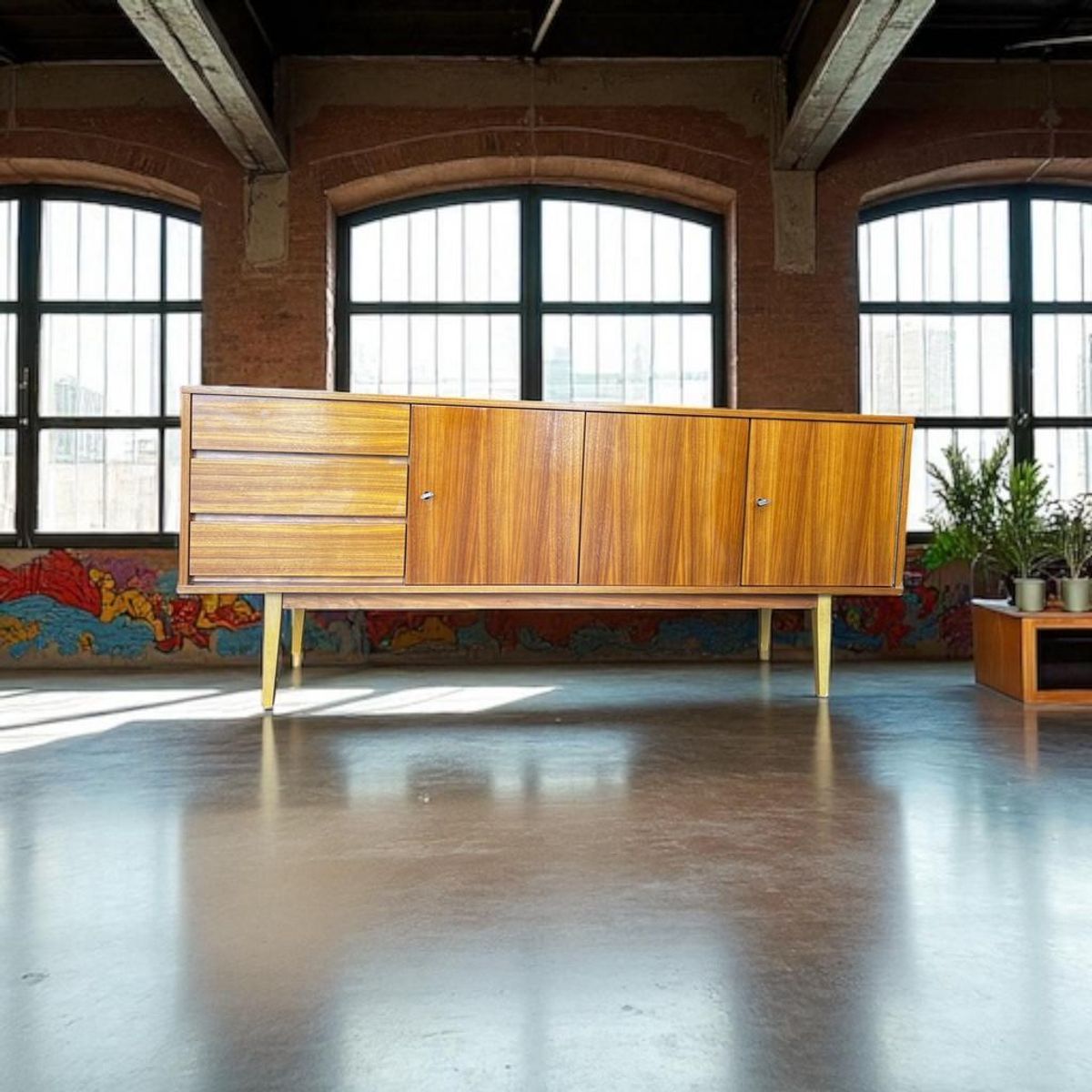 Vintage Scandinavische Houten Dressoir / Kast / Buffetkast image 6