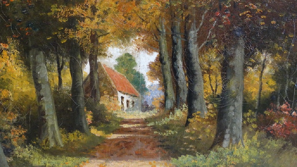 Marinus Van Eys (20ste Eeuw).olieverf Op Doek. image 3