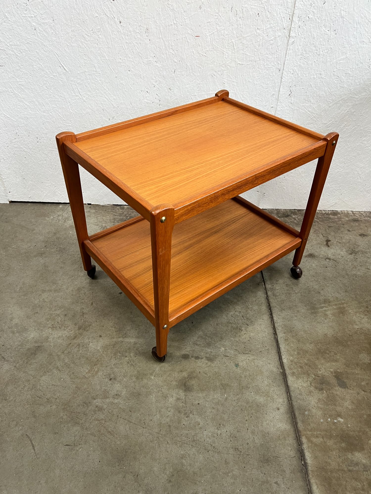 Vintage Deense Trolley / Bijzetmeubel, Teak, Brdr Furbo, 1960's image 4