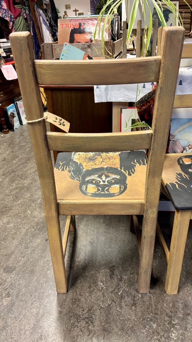 2 Stoelen Met Stoere Uil image 4