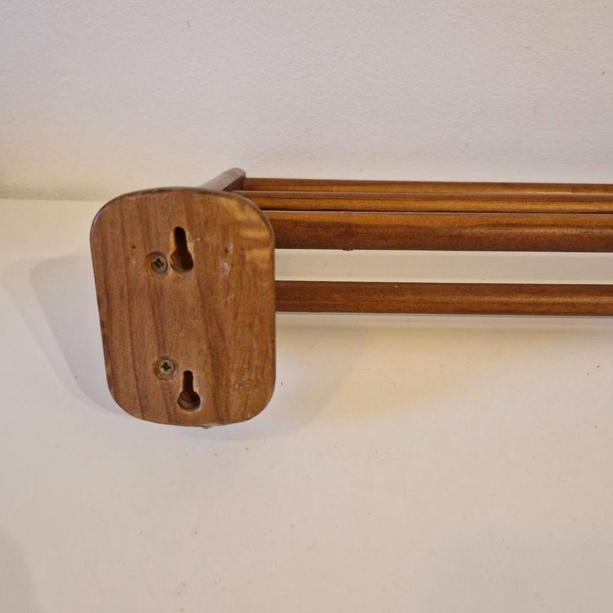 Vintage Houten Keukenrek Pannenrek Handdoek Rekje Wandrek image 7
