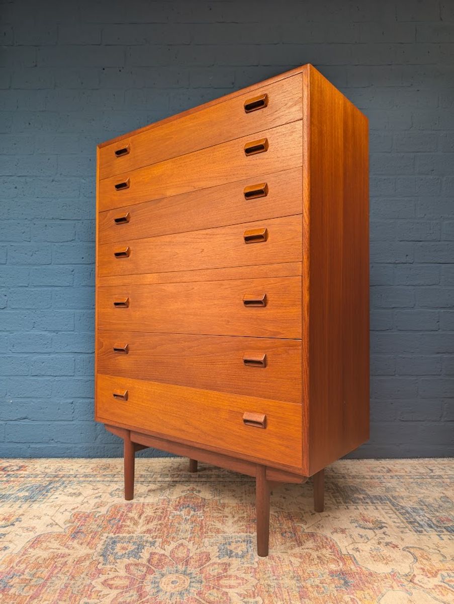 Vintage Tallboy Ladekast, Børge Mogensen Voor Søborg Møbelfabrik, Jaren 60 image 4