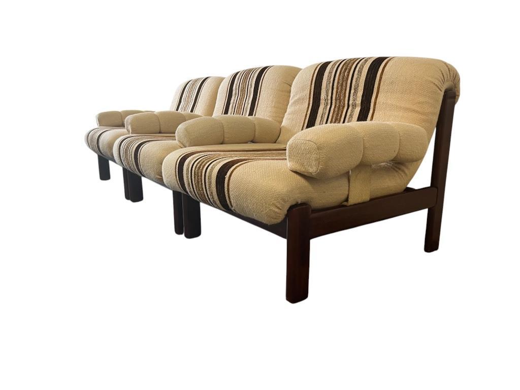 Set Van 3 Vintage Modulaire Fauteuils / Elementenbank image 14
