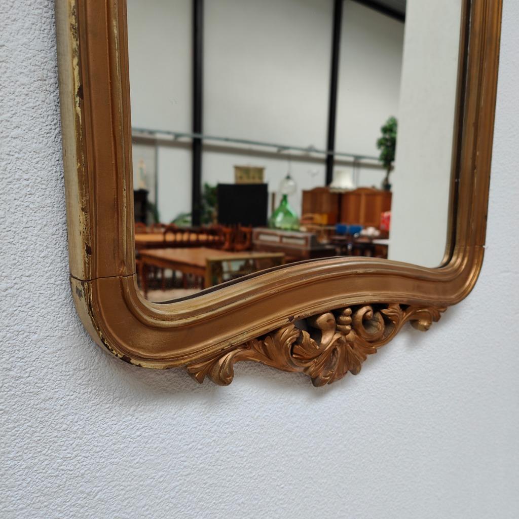 Vintage, Antieke Wandconsole Sidetable, Wandtafel Met Marmer Blad En Spiegel image 16