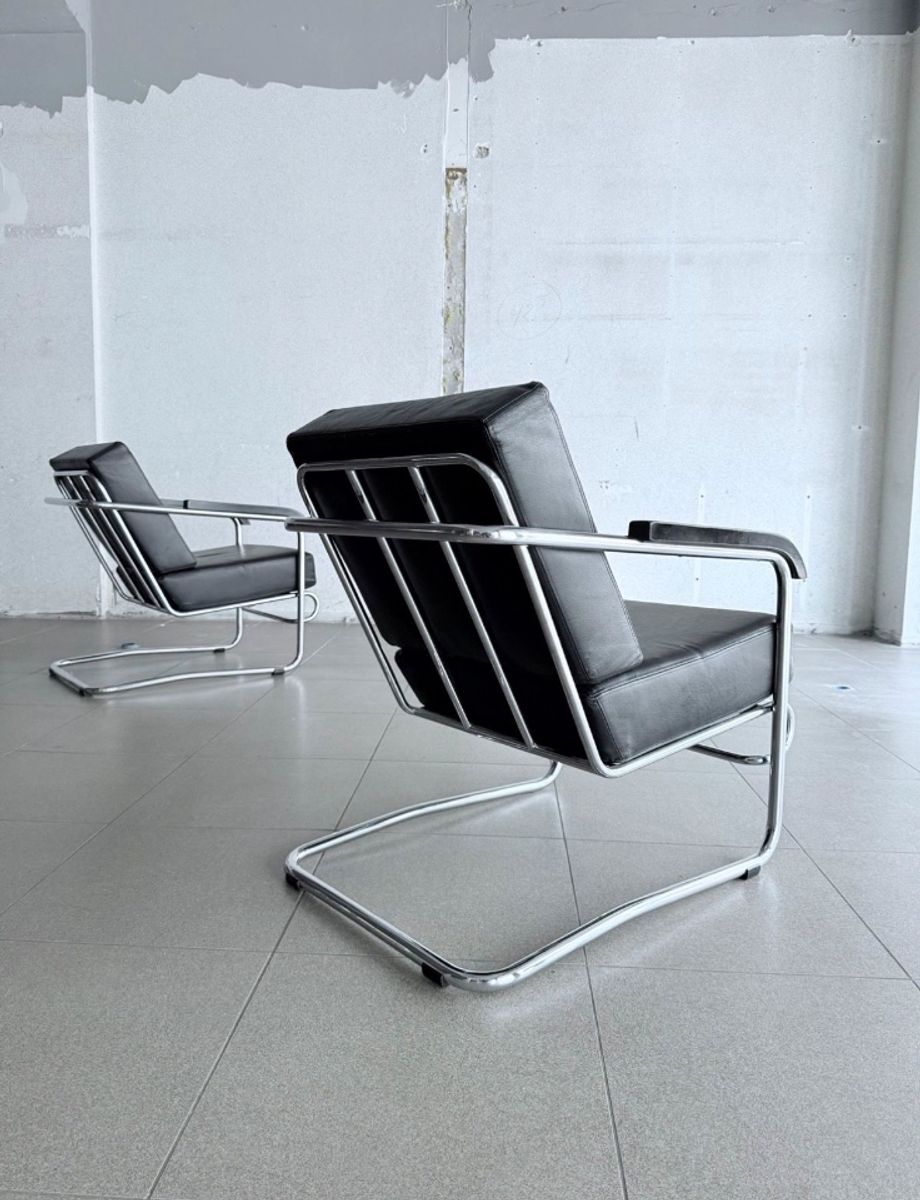 2x Vintage Lounge Chair By Enrico Prampolini For Cova Milano image 16