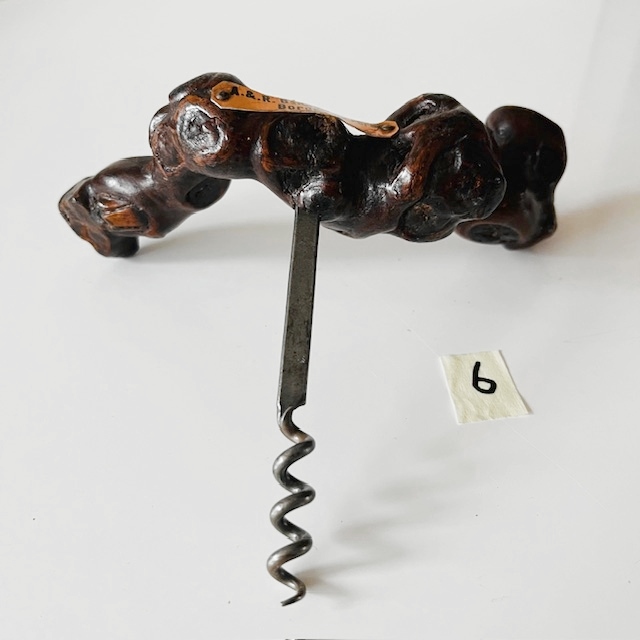 Vintage Franse Bernard Siret Kurkentrekker 6 Wortelhout Wijnstok 1930’s image 5