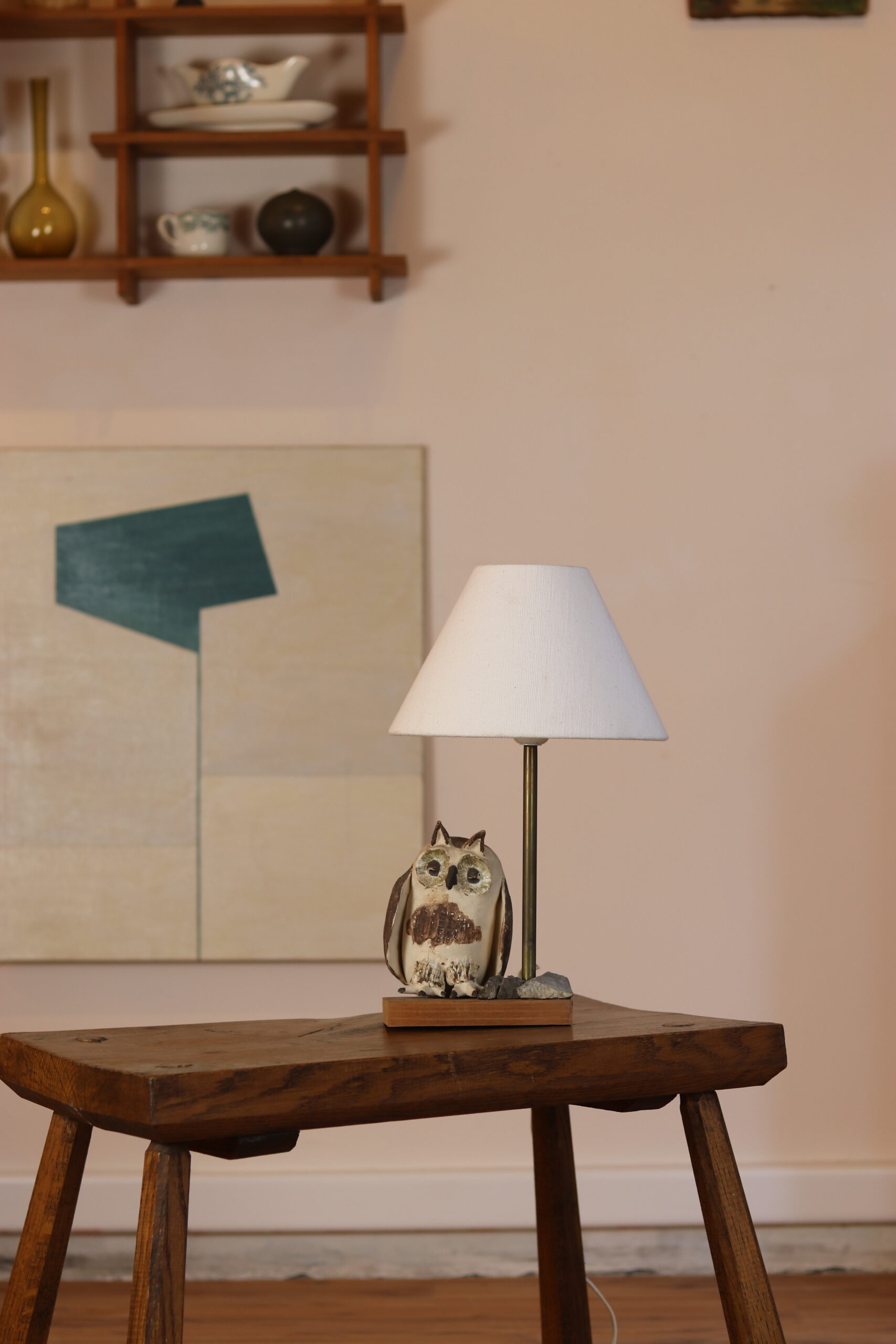 Lampe Hibou En Terre Cuite 1960 image 3