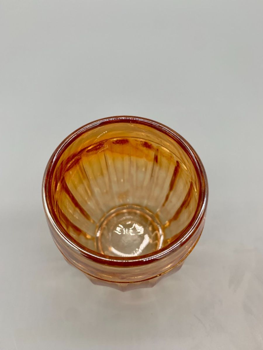 Franse Carnaval Iriserend Glas Waterkan En Glas Oranje image 2