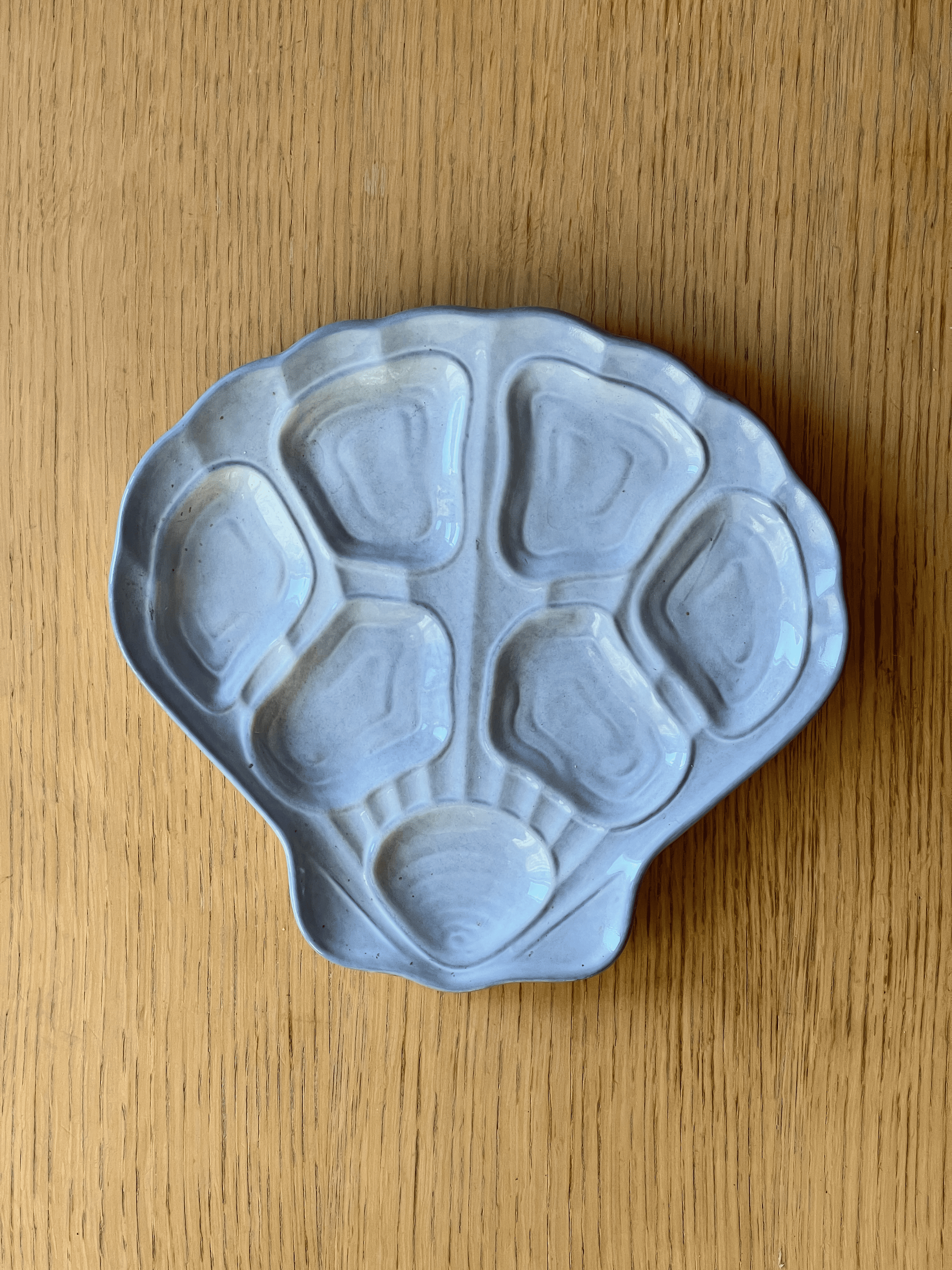 Rare 60S Vintage French Oyster Plates image 3