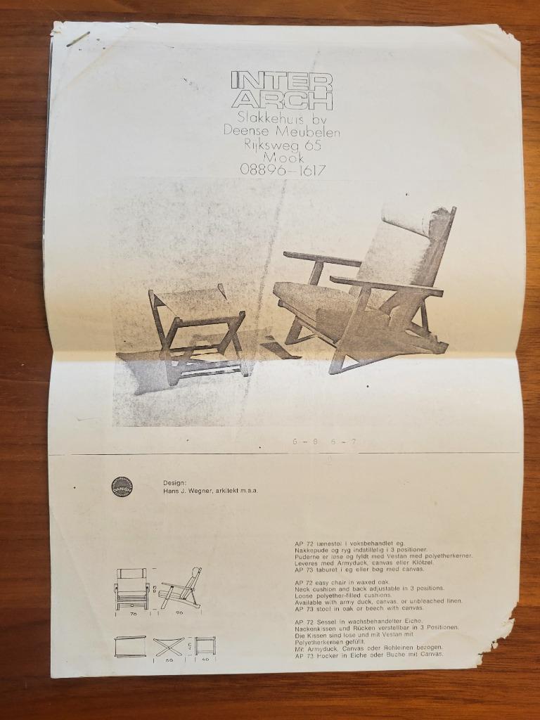 Ap72 Fauteuil En Voetenbank Van Hans J. Wegner Voor Ap Stole image 8