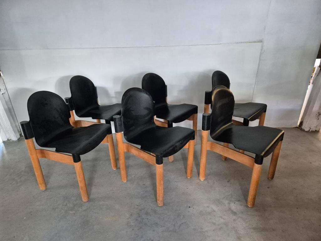 6 X Gerd Lange Voor Thonet 1973 Flex Stoelen image 3