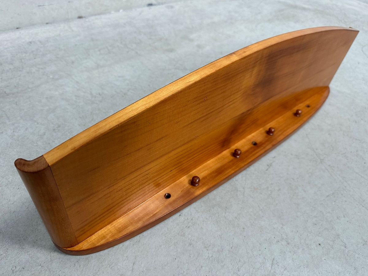 Vintage Wandplank Met Kapstok image 9