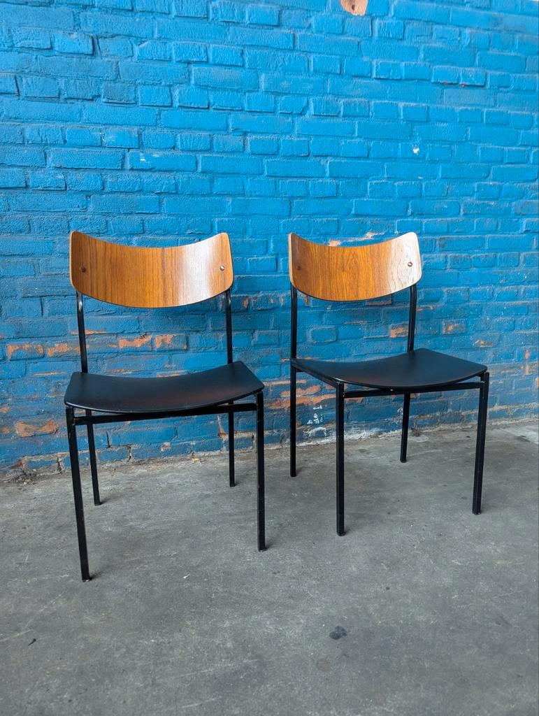 2x Vintage Industriële Stoelen, Italië 1960s image 8