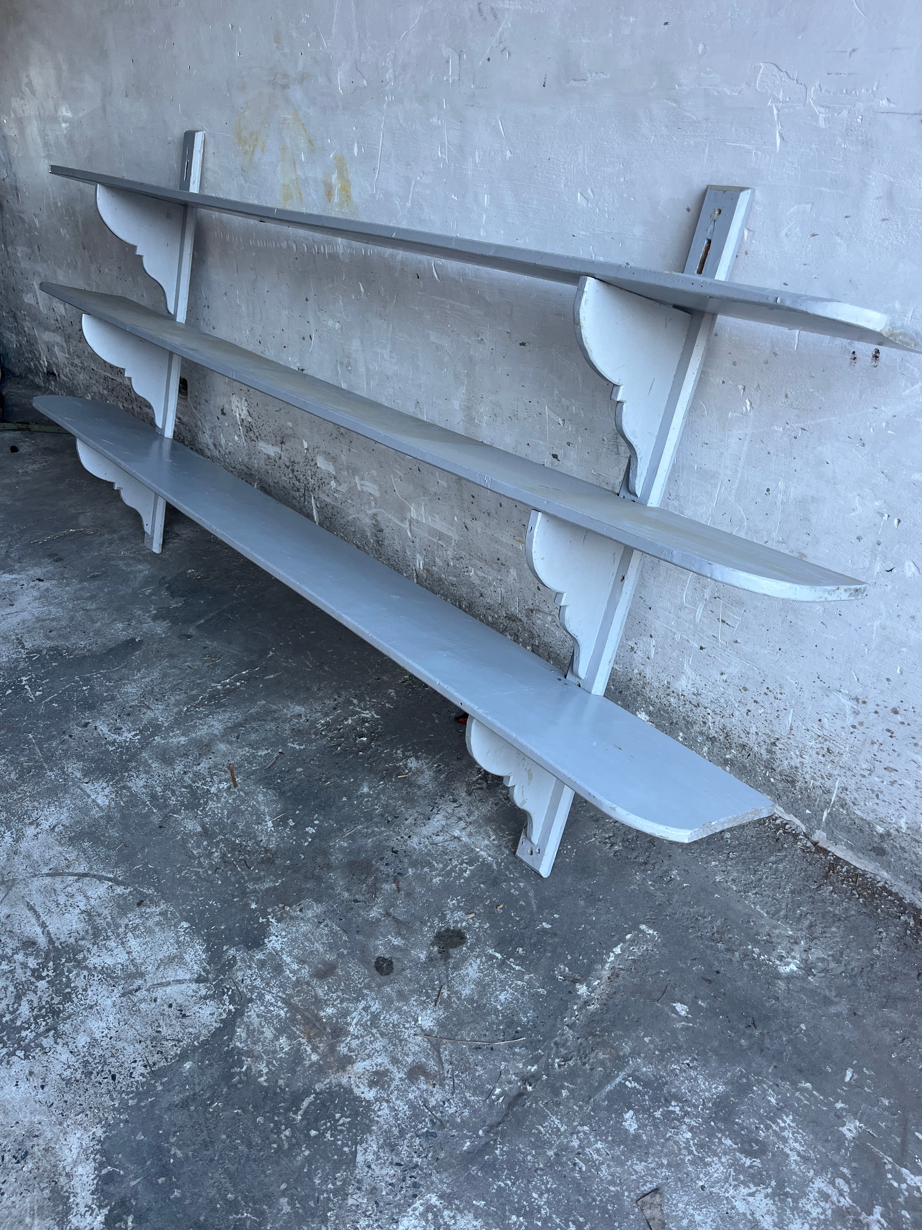 Xl Antique French Wall Rack – Industrial Style image 4