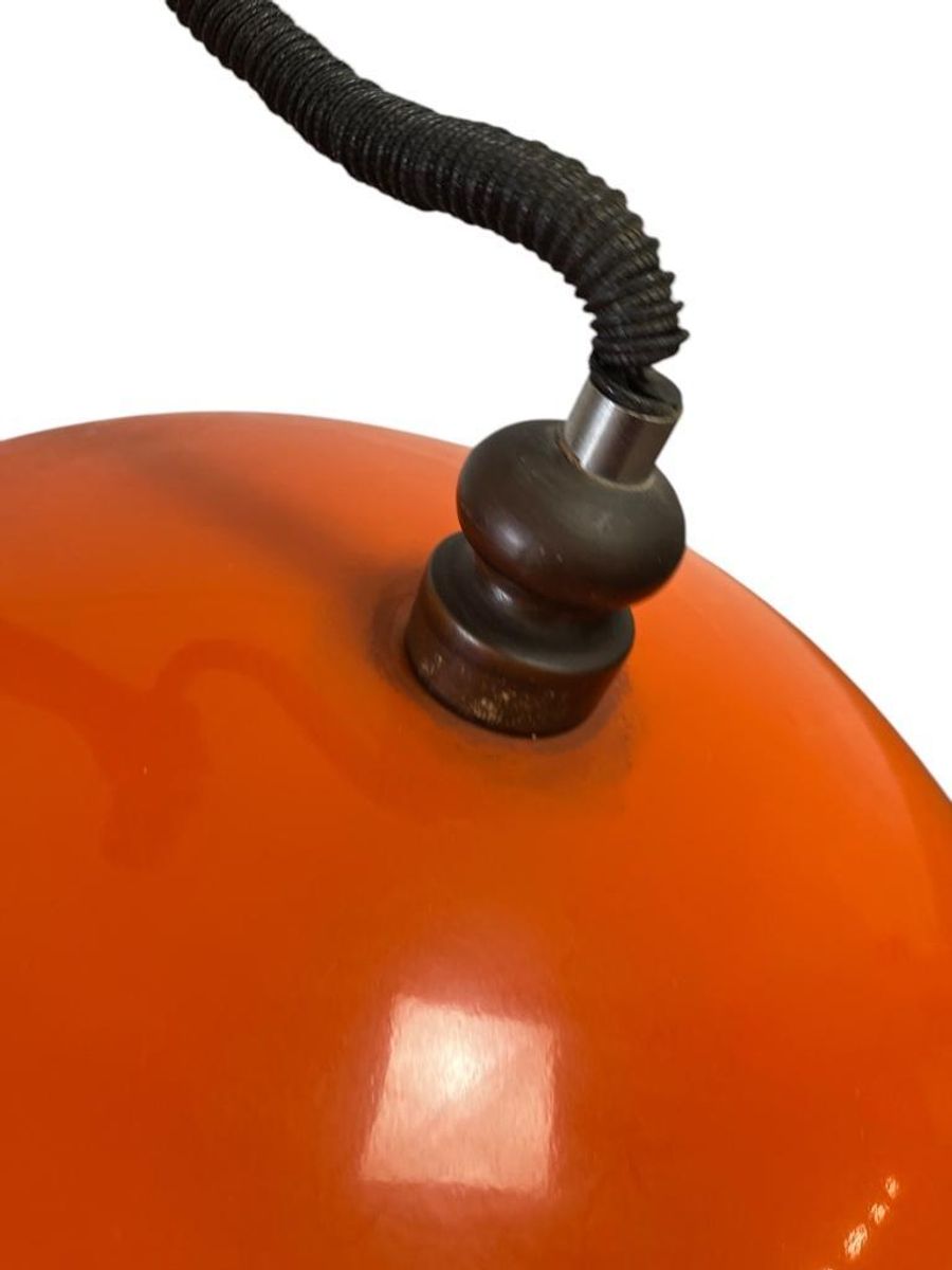 Vintage Oranje Ufo Luster / Hanglamp Jaren 70 image 9