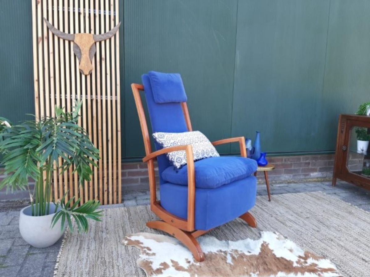 Design Schommelstoel | Jaren 80 90 | Art Deco Stijl Fauteuil image 3