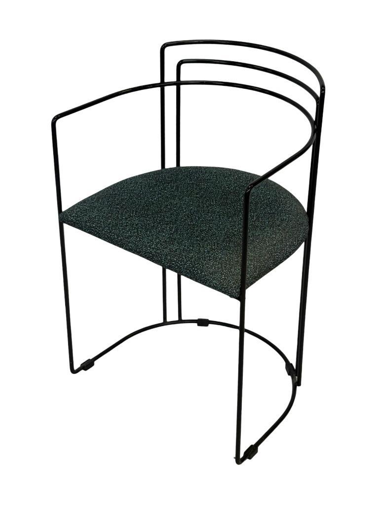 Vintage Arrben Italië Draadstoel Memphis Stijl Minimalistisc image 16