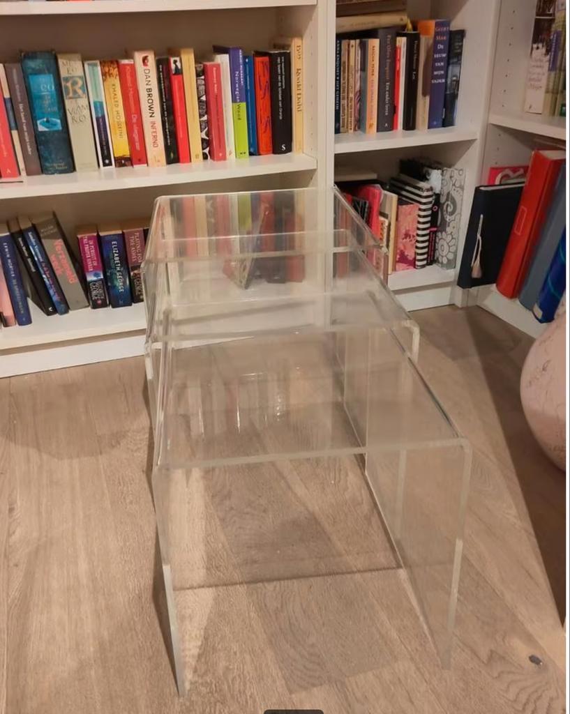 Vintage Plexiglas Nesting Tables - Jaren 70/80 image 4