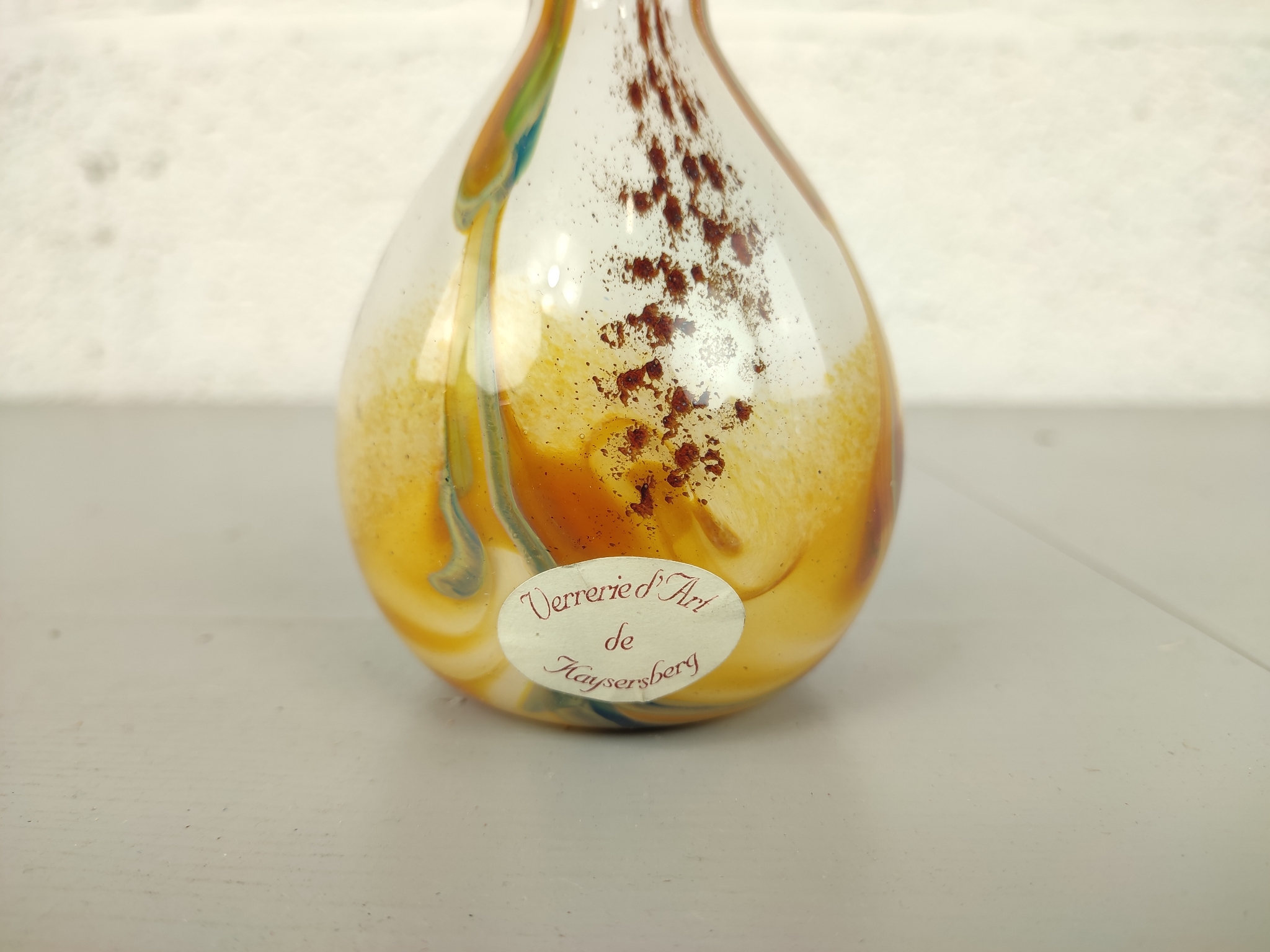 Kunstglas Vaasje Verrerie De Kaysersberg image 2