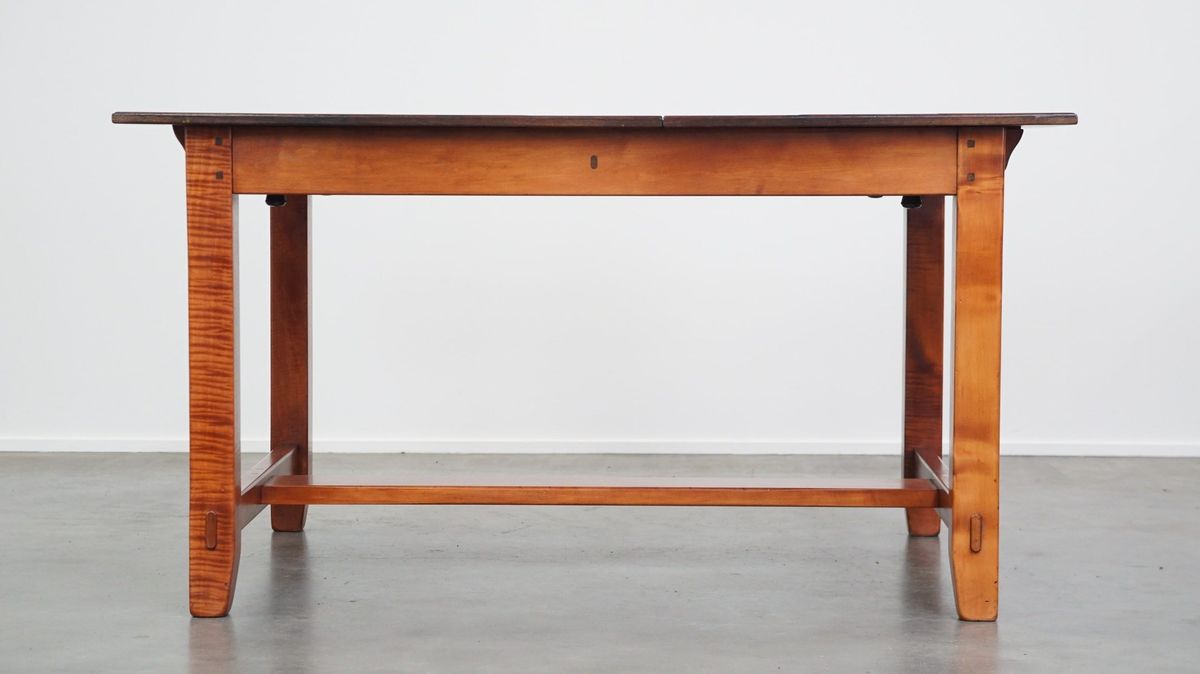 Prachtige Design Set Van 6 Eetkamerstoelen En Uitschuifbare Eetkamertafel Van Schuitema image 13