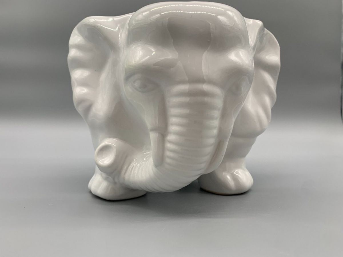 Grote Bloempot Olifant Wit image 6