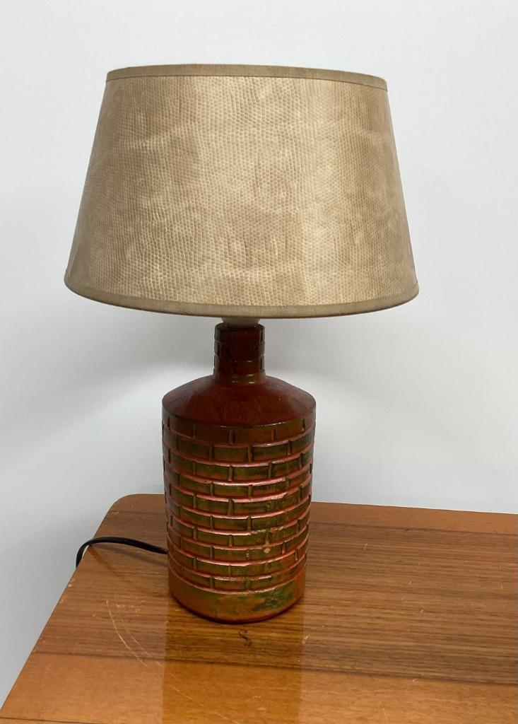 Vintage Lamp, Deens Keramiek Jaren 70 image 5
