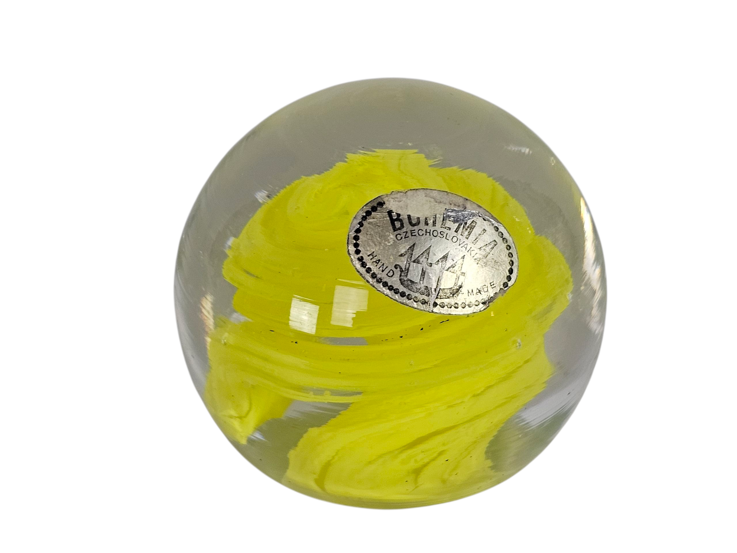 Bohemian - Paperweight - Kristal - Glas - 3e Kwart 20e Eeuw image 5