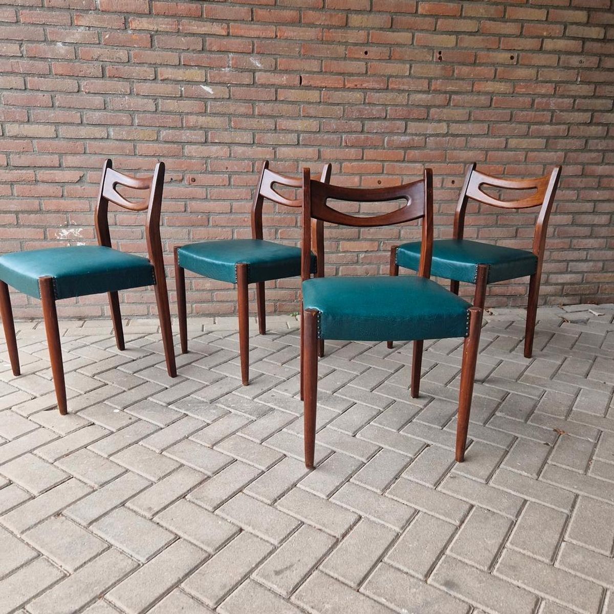 Set 4 Vintage Stoelen Deense Stoelen Jaren 60 image 18