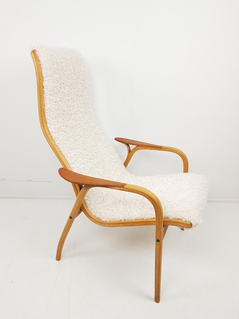 Vintage Swedese Lamino Yngve Ekström Fauteuil Teddy Pluche image 6