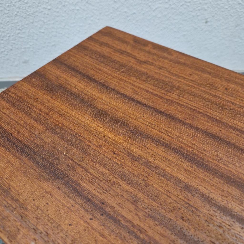 Strakke Vintage Bijzettafel Pastoe Stijl Jaren 60 Teakhout image 8